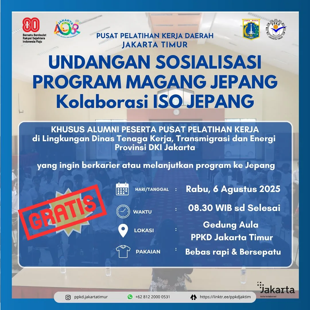 UNDANGAN SOSIALISASI PROGRAM MAGANG JEPANG – PPKD KABUPATEN BANTUL